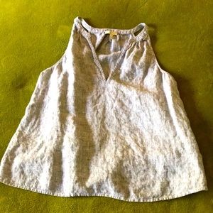 Linen tank blouse medium